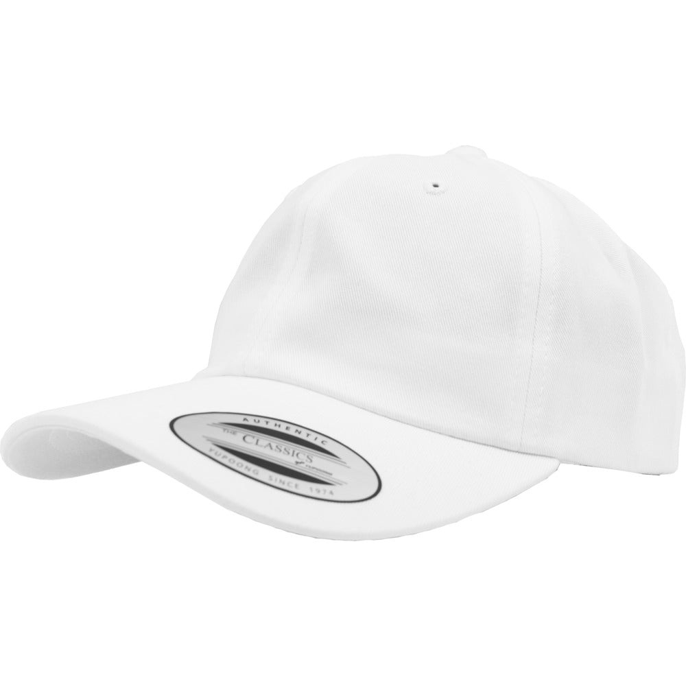 Yupoong - Dad Cap - White - capstore.dk