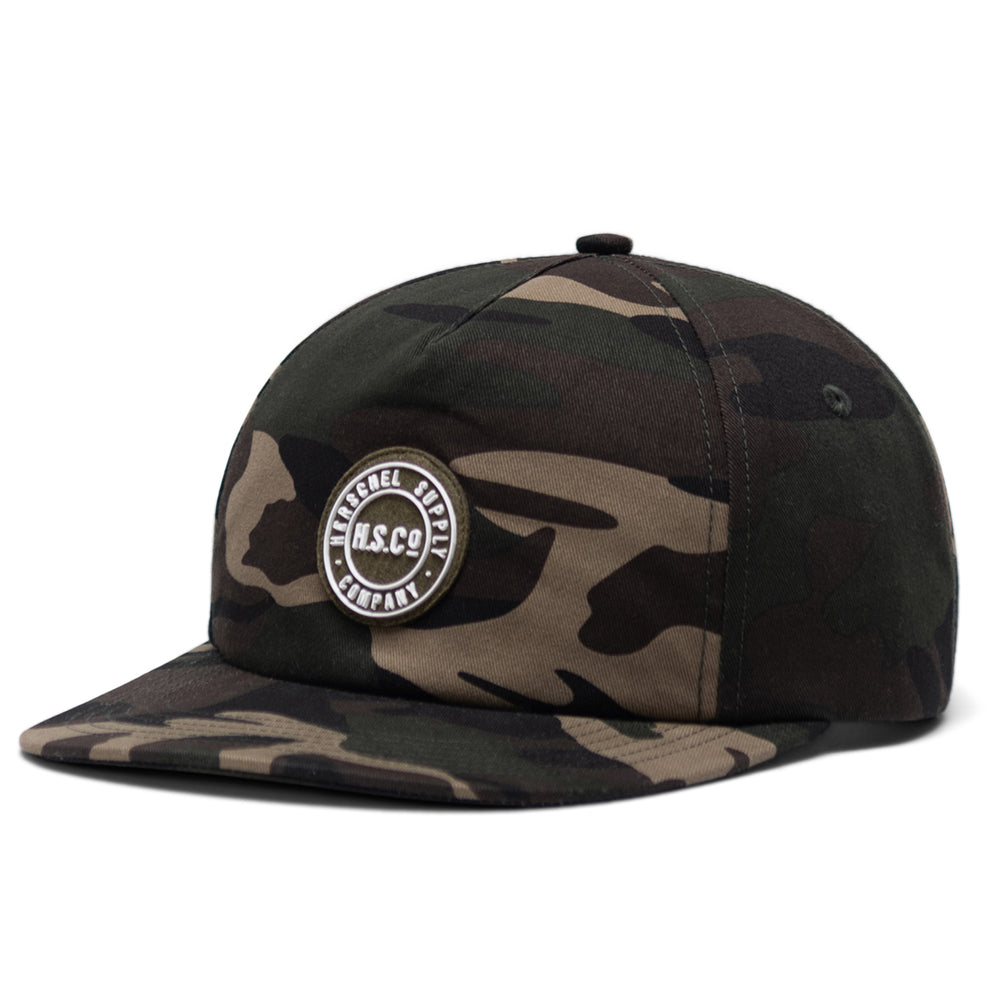 Herschel - Scout Felt - Strapback Cap - Woodlang Camo/ Ivy Green - capstore.dk