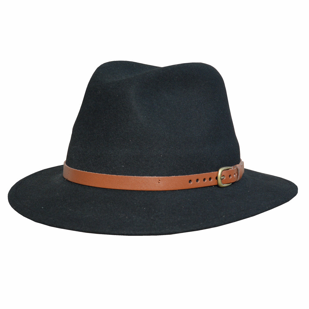 HZ - Hillstone Felt Hat - Black - capstore.dk