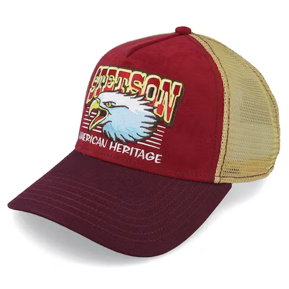 Stetson - Eagle Head Trucker Cap - Maroon