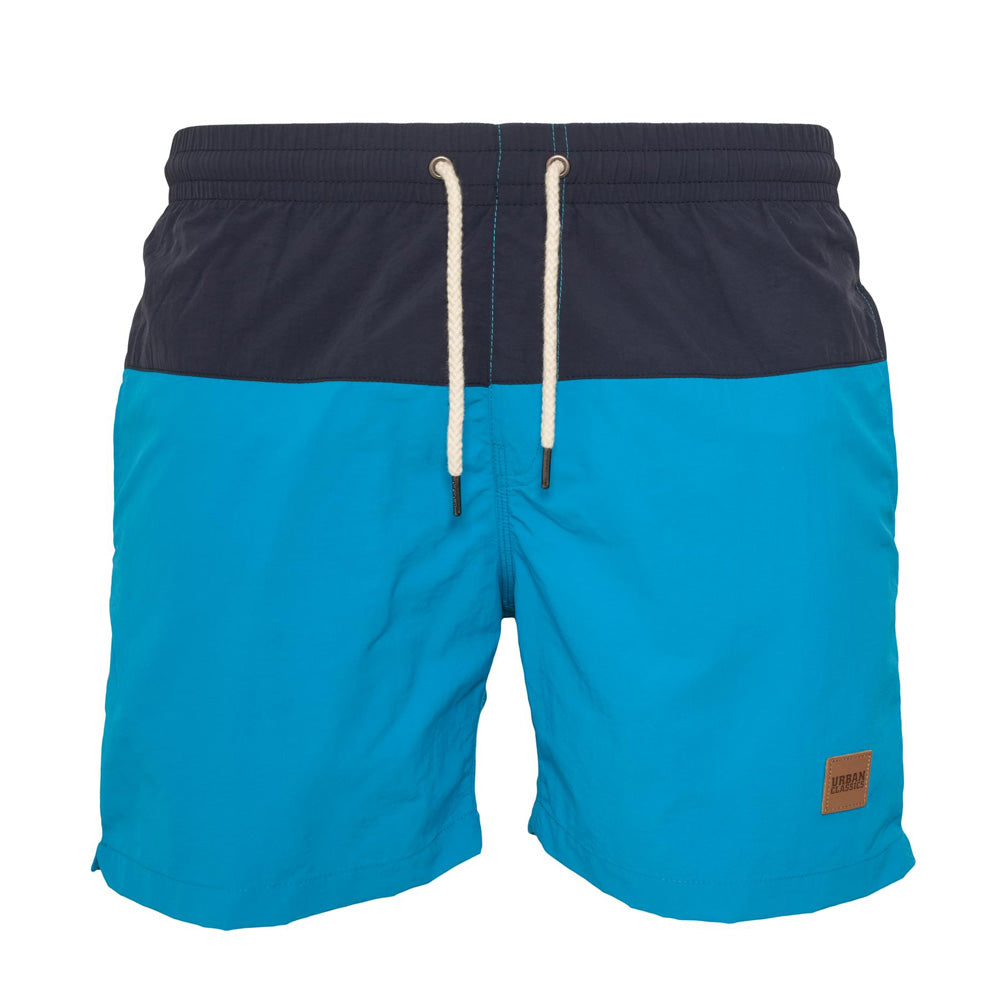 Capstore - Block Swim Shorts - Turquoise/Navy